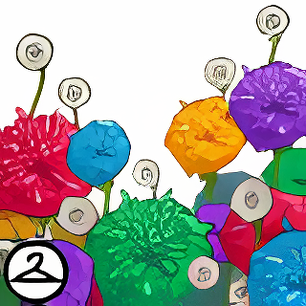 Colourful Dandelion Foreground