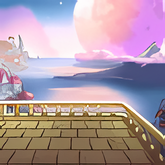 Dyeworks Pink: Stunning Moon View Background