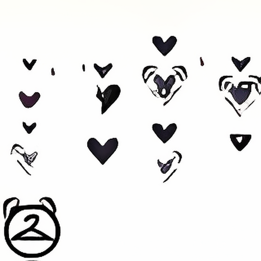 Dyeworks Black: Gothic Heart Valentine Garland