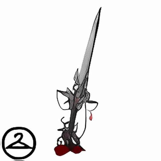 Decorative Black Sword Handheld