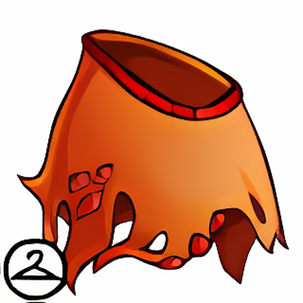Orange Fiery Skirt