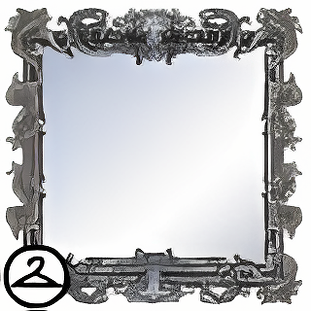 Ornate Silver Mirror Frame