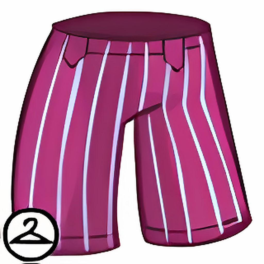 Magenta Striped Trousers