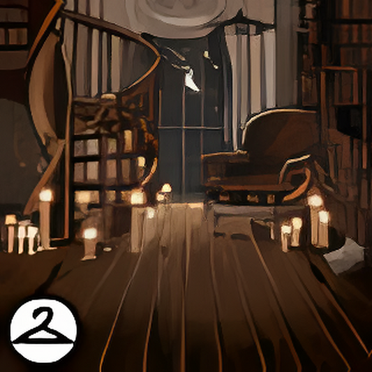 Dyeworks Brown: Library of Ghost Stories Background