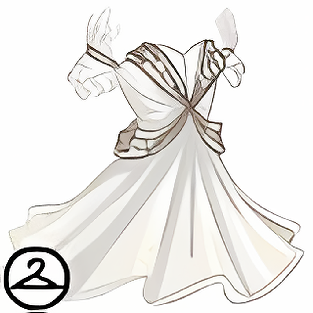 Dyeworks White: Dark Mystical Gown
