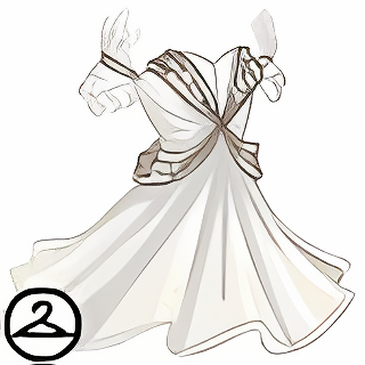 Dyeworks White: Dark Mystical Gown