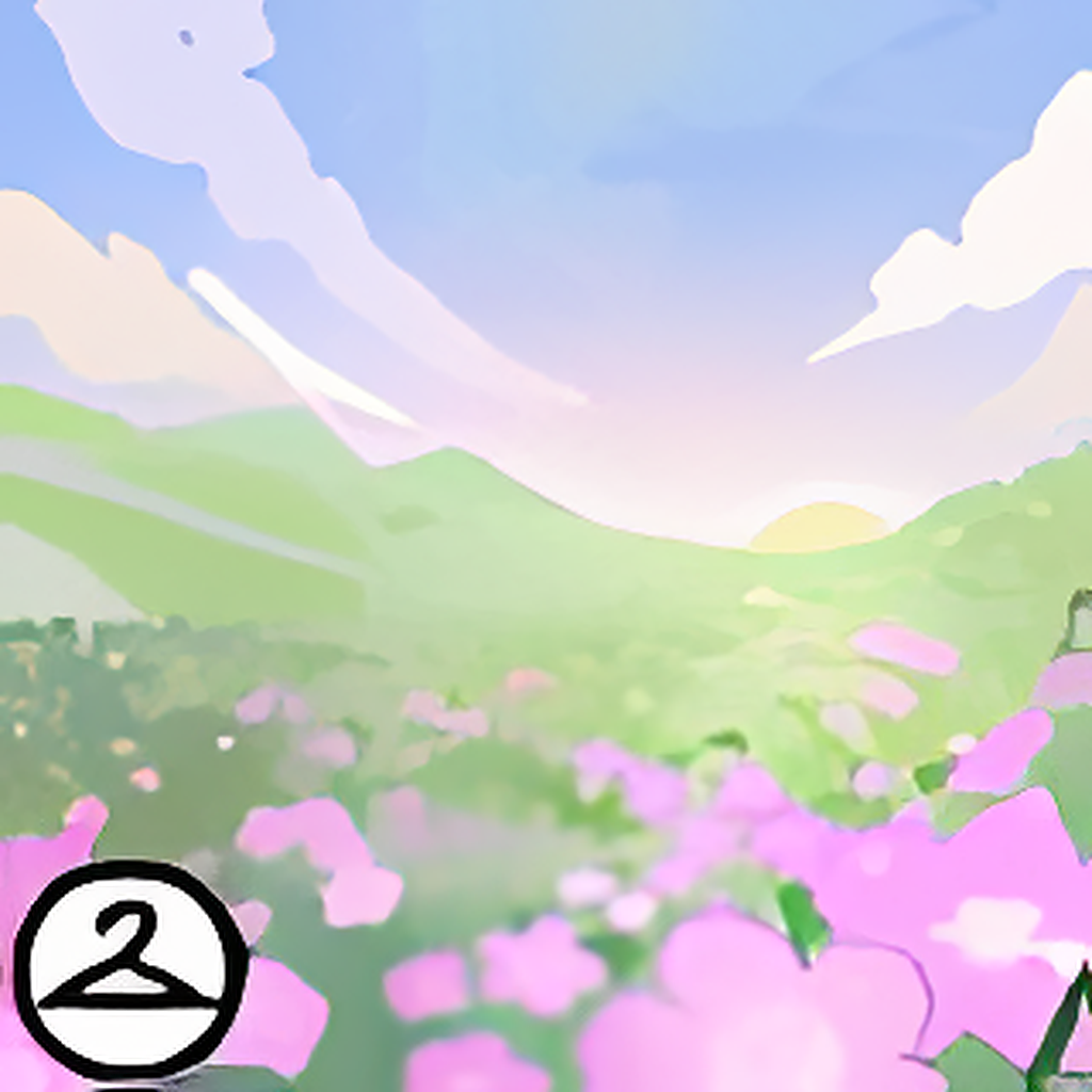 Dyeworks Pink: Ethereal Flower Field Background