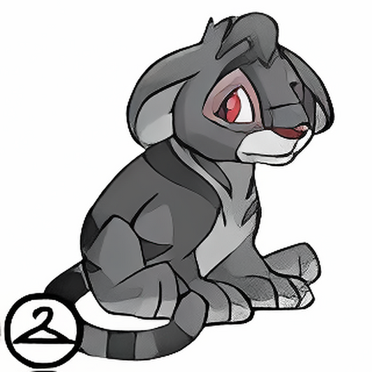 Nostalgic Grey Kougra