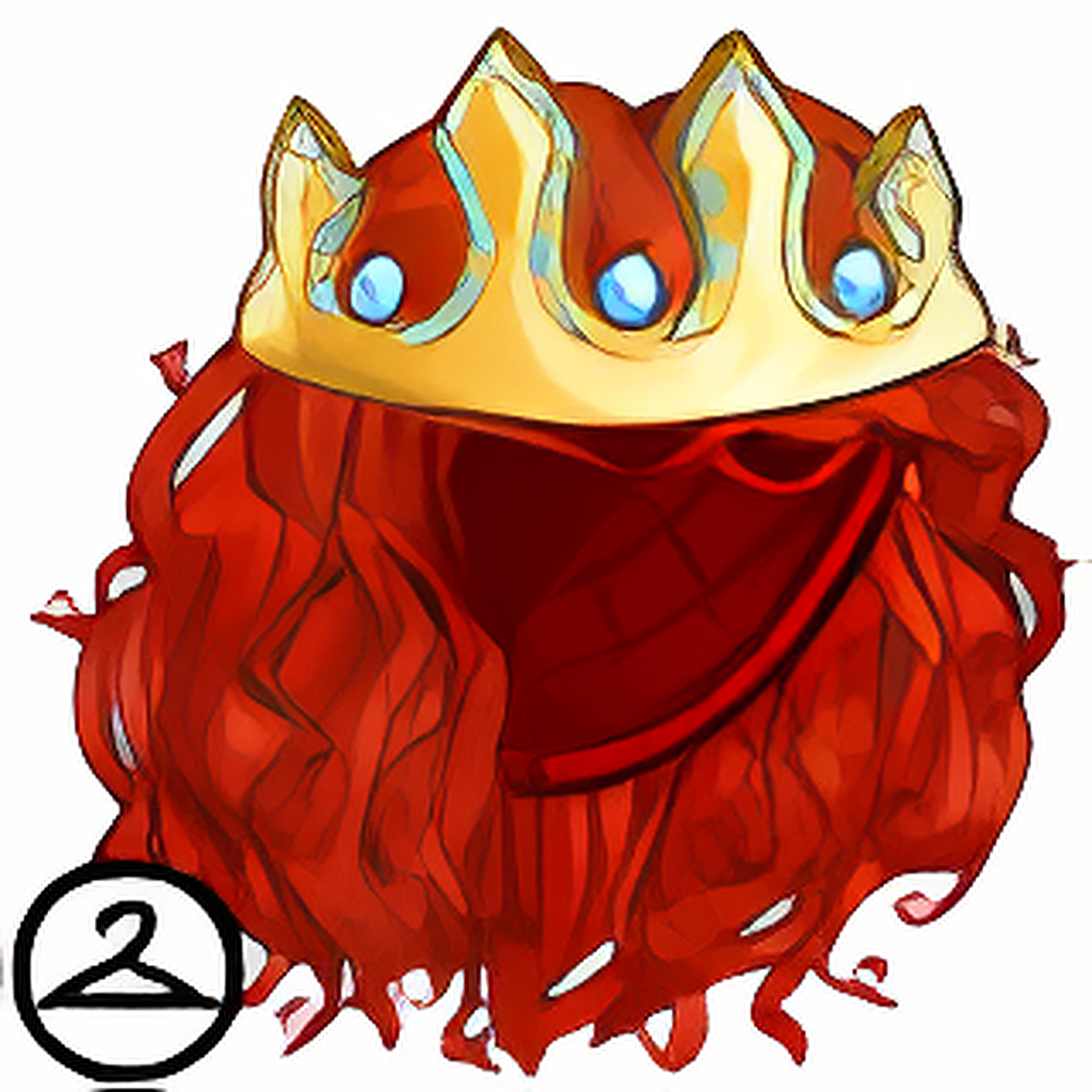 Dyeworks Red: Radiant Wig and Crown