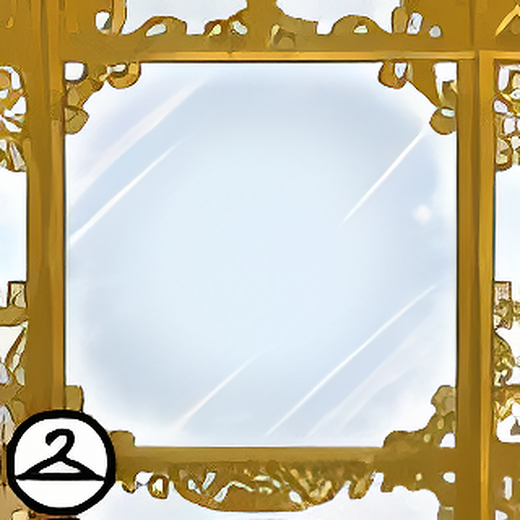 Dyeworks Gold: Ornate Frosted Window Foreground