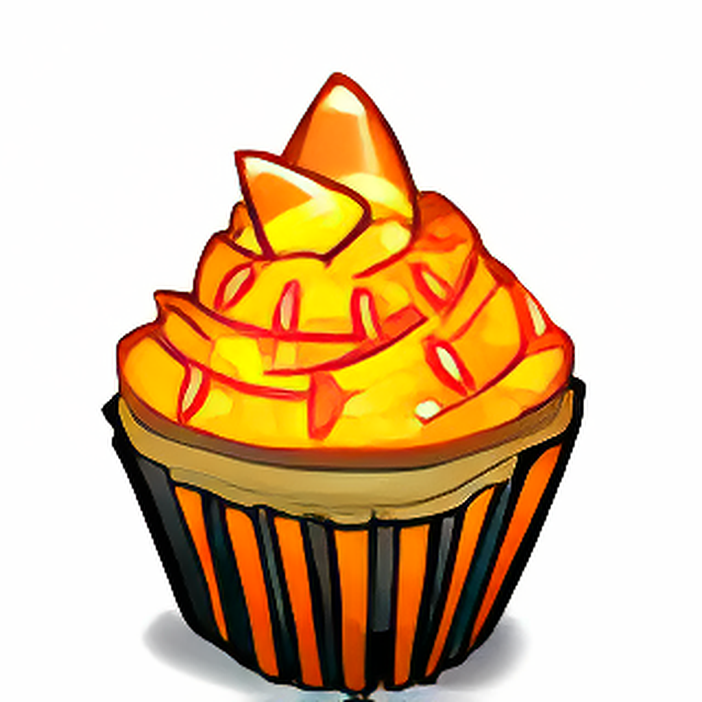 Candy Corn Cupcake
