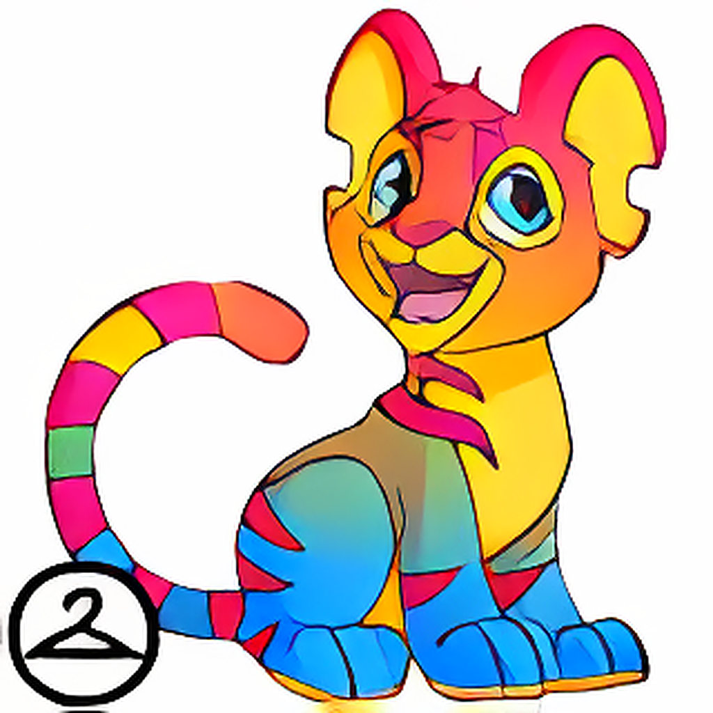 Prismatic Pansexual: Adoring Rainbow Kougra