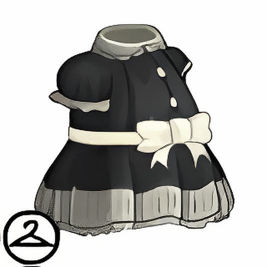 Dyeworks Black: Creepy Blue Doll Mutant Dress