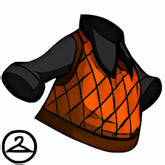 Black and Orange Sweater Vest