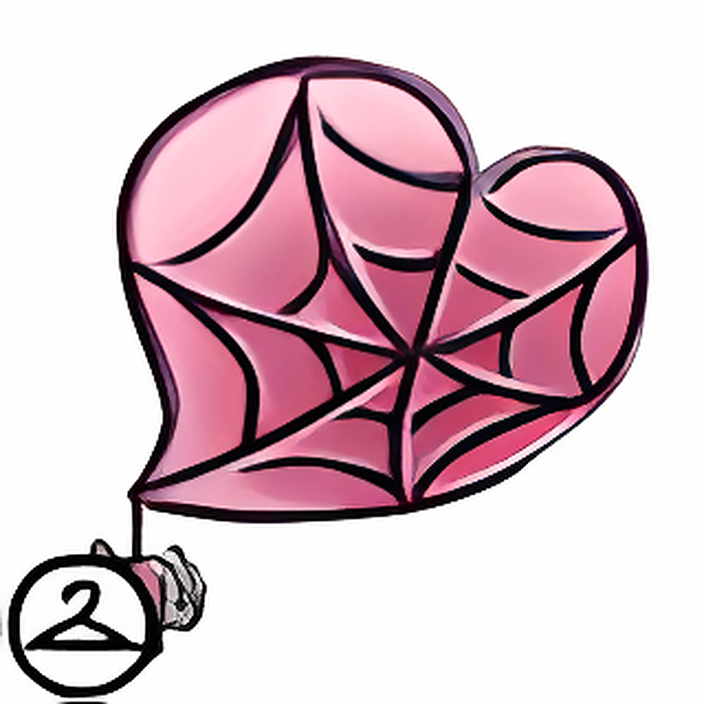 Web of Hearts Face Paint