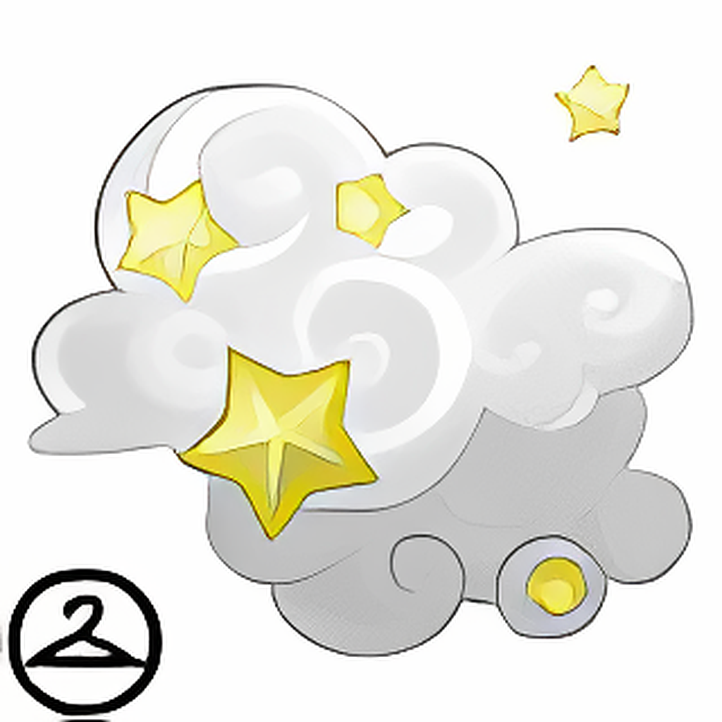 25th Anniversary Clouds and Stars Frame
