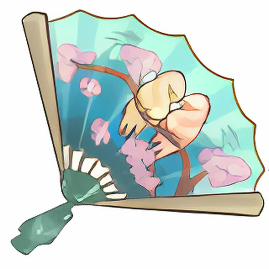 Dyeworks White: Shenkuu Handheld Fan
