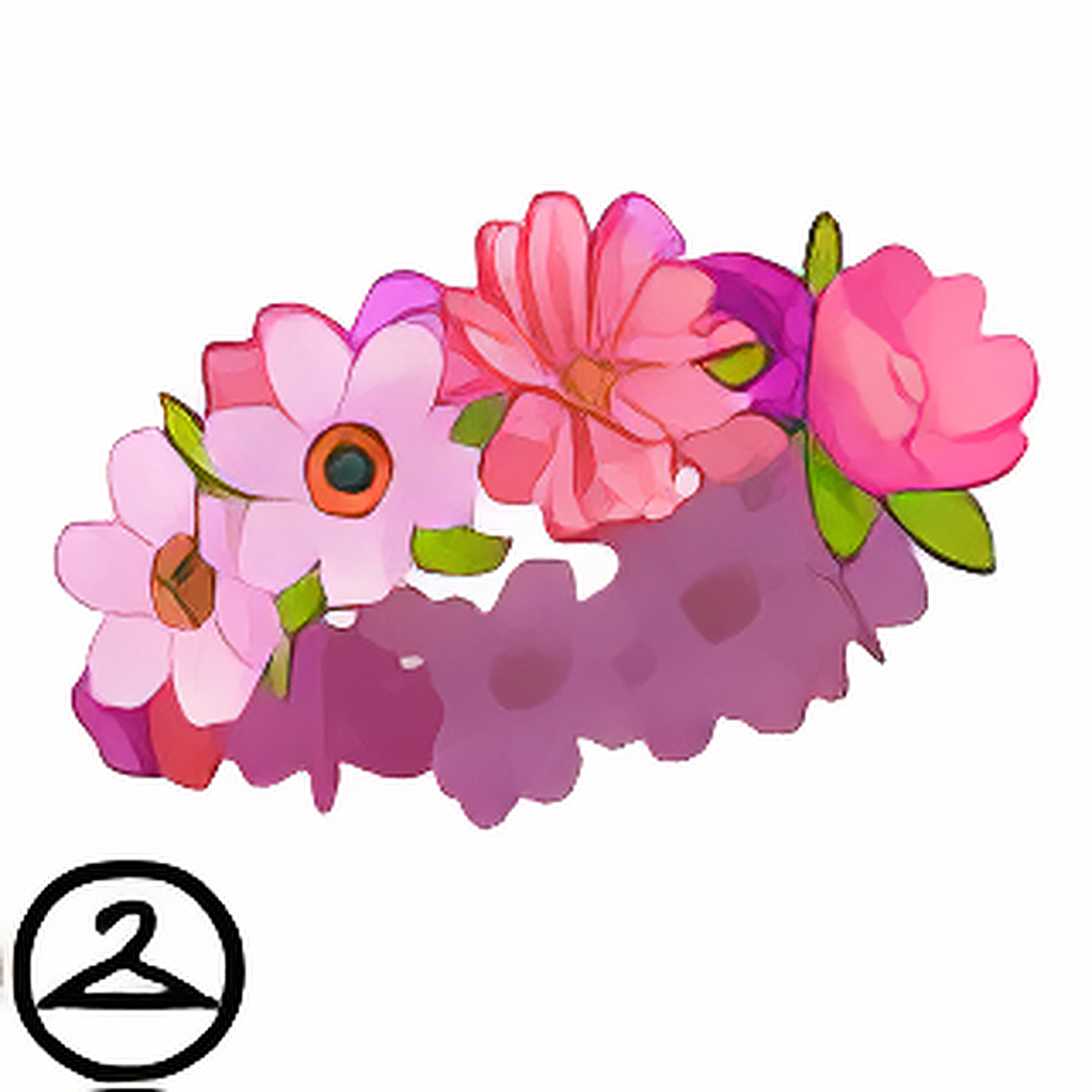 Dyeworks Pink: Maraquan Spring Flower Crown