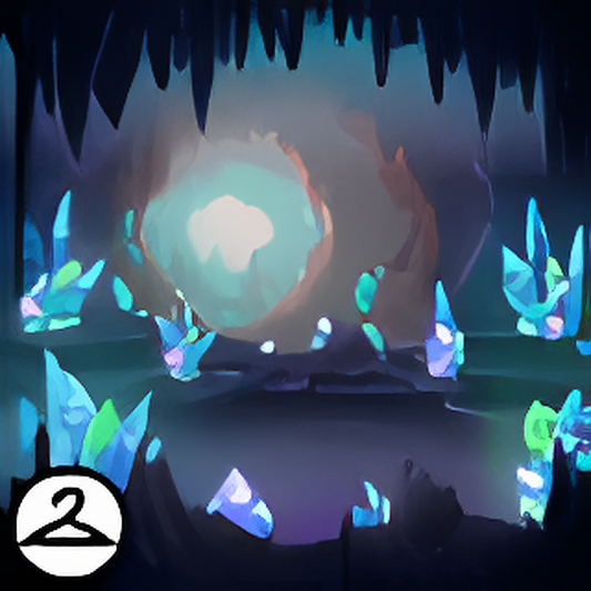 Crystalline Cave Background