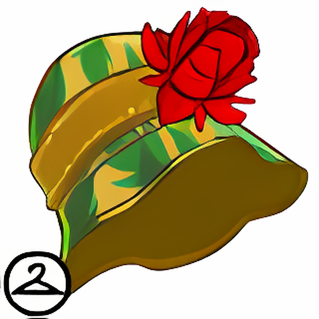 Fun Summer Hat with Flower