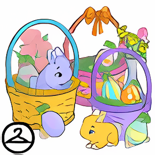 Spring Snowbunny Baskets