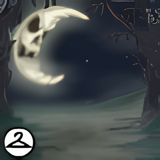 Skeleton Moon Background