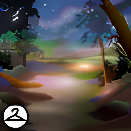Jewel Toned Forest Background