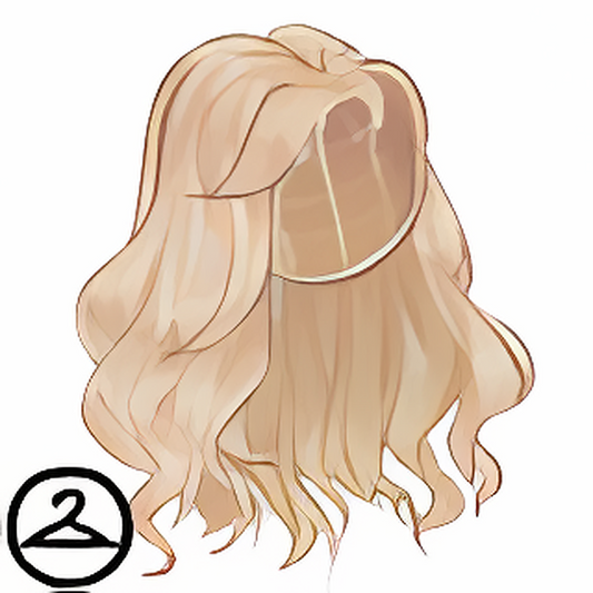 Long Blonde Tinsel Wig