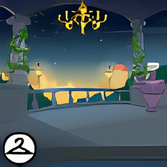 Old Victorian Balcony Background