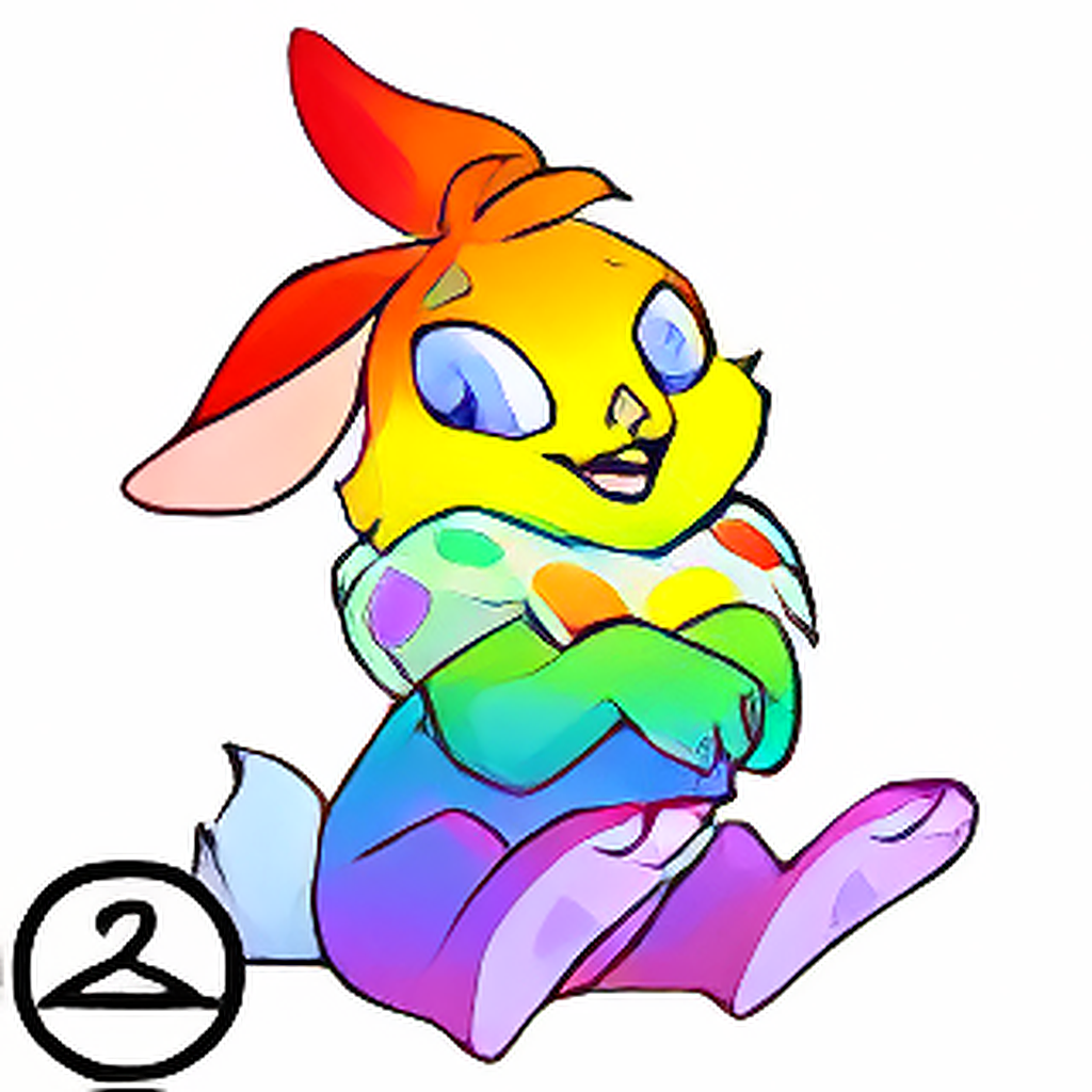 Adoring Rainbow Cybunny