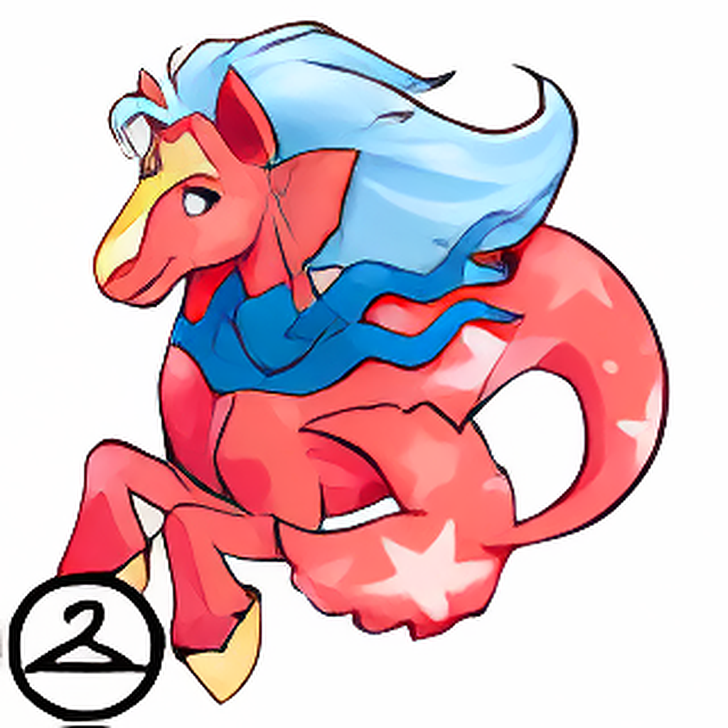 Prismatic Red: Celebratory Anniversary Peophin