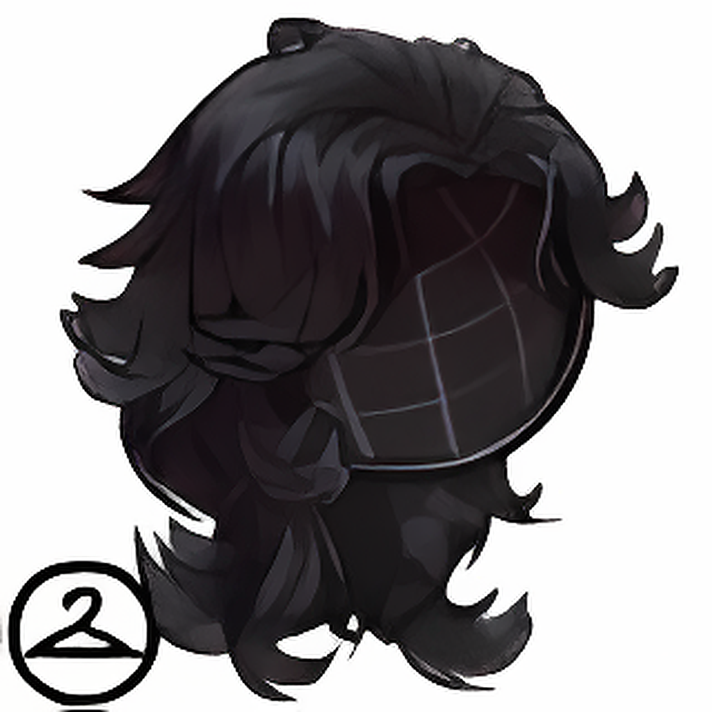 Flowy Dark Wolf Cut Wig