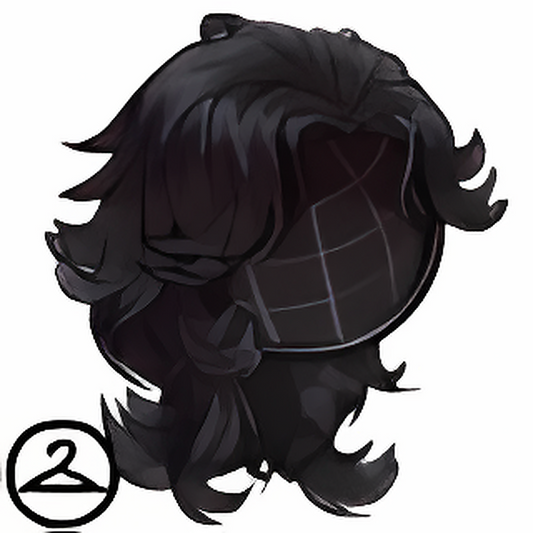 Flowy Dark Wolf Cut Wig