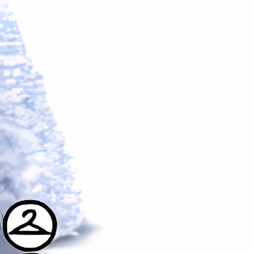 White Christmas Side Tree