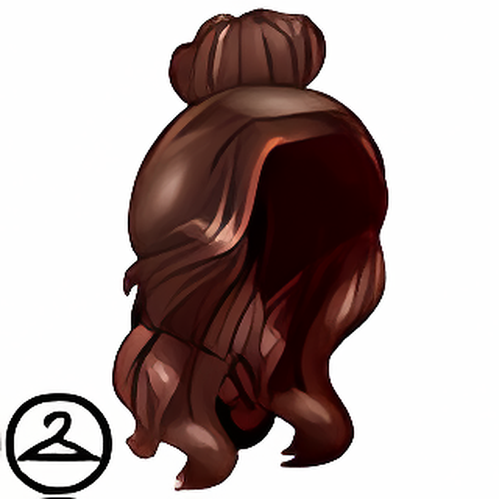 Half Up Bun Wig