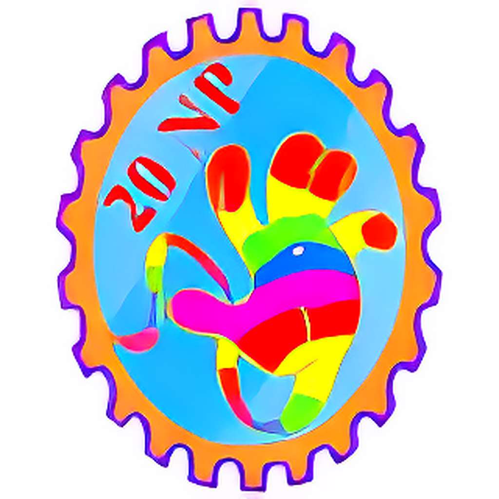 Rainbow Sticky Hand Stamp