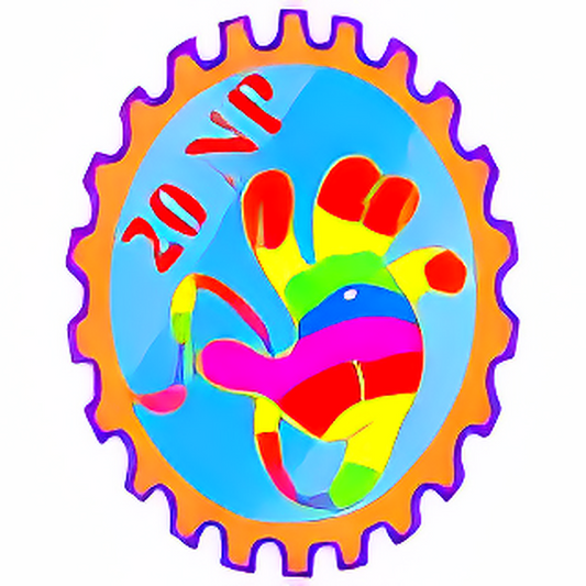 Rainbow Sticky Hand Stamp