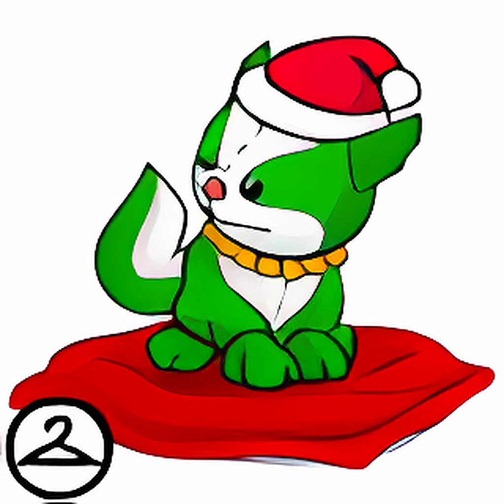 Christmas Doglefox Plushie