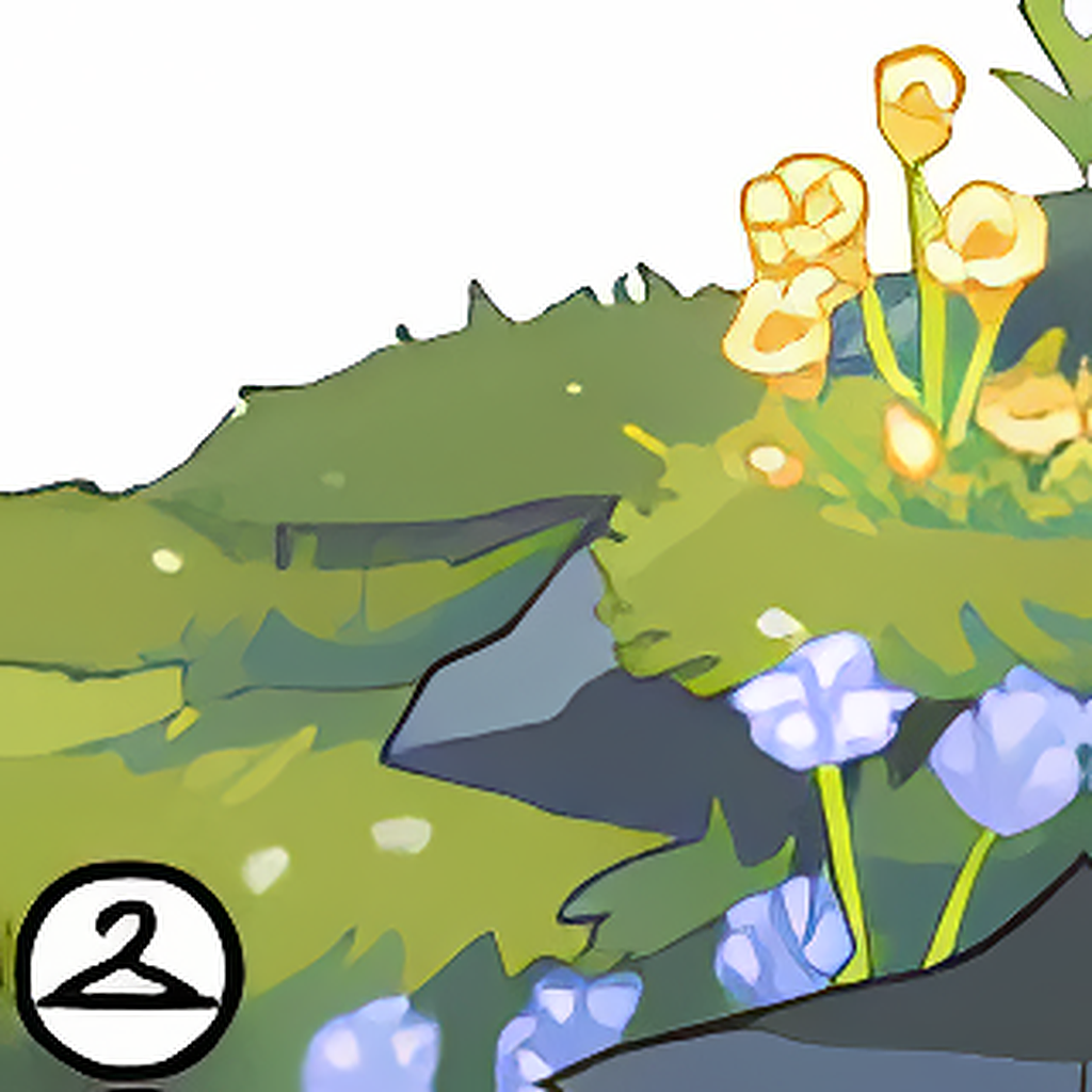 Spring Flowers On A Ledge Foreground