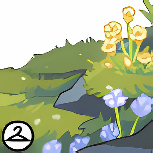 Spring Flowers On A Ledge Foreground