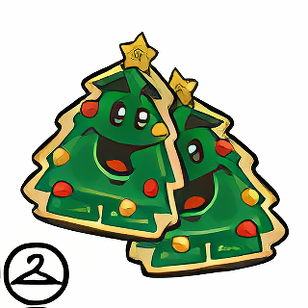 Holiday Fir Cookie Earrings