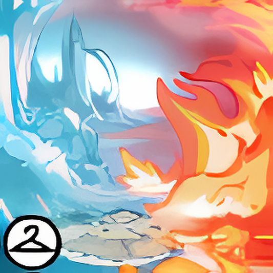 Fire and Ice Background