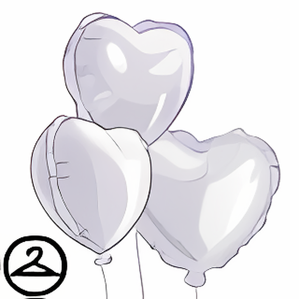 Dyeworks White: Gothic Valentine Balloons