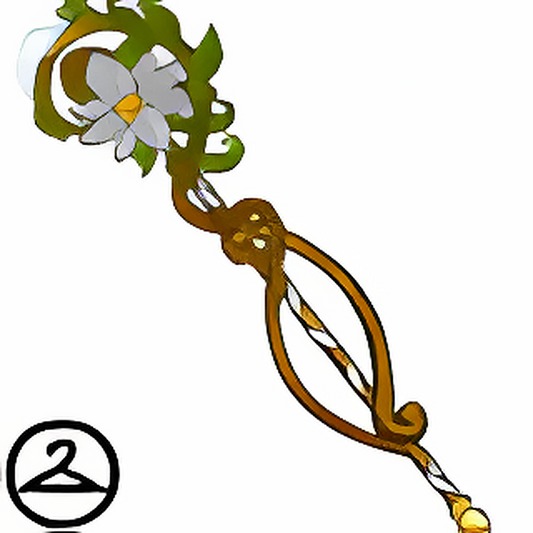 Dyeworks Silver: Winter Poinsettia Staff