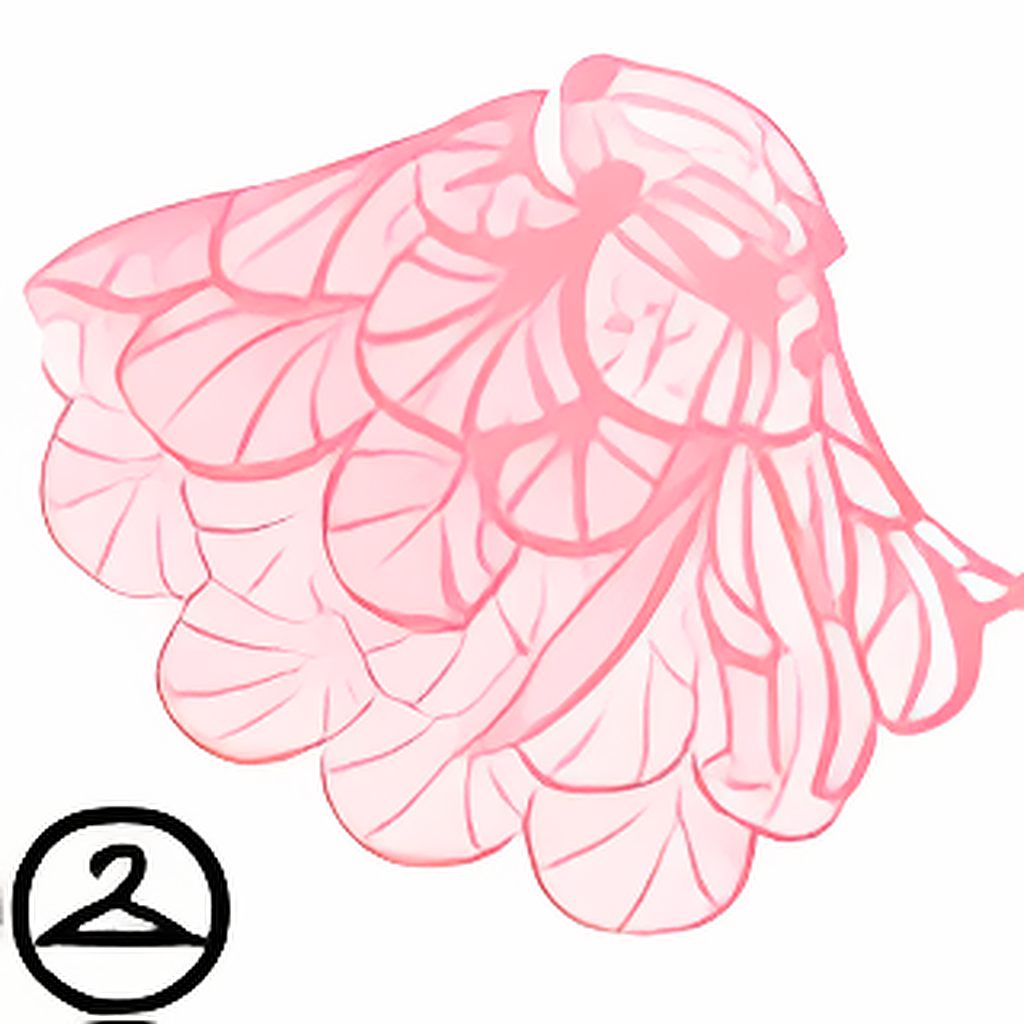 Dyeworks Pink: Sheer Scalloped Maraquan Cape