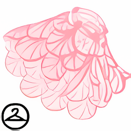 Dyeworks Pink: Sheer Scalloped Maraquan Cape