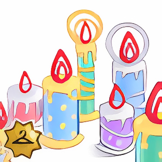 Glittery Paper Candle Foreground