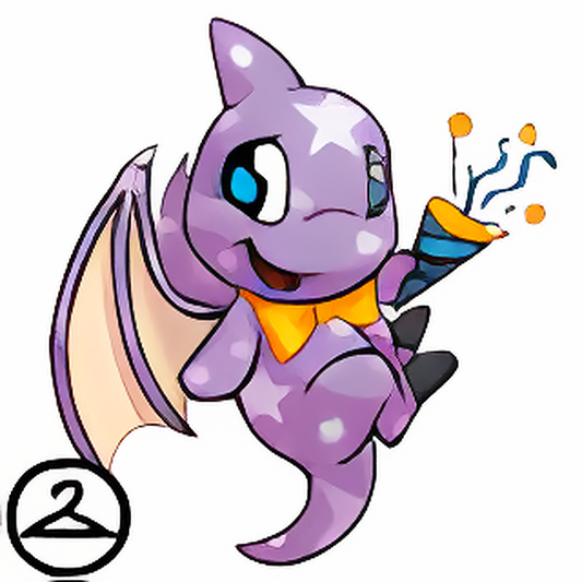 Prismatic Purple: Celebratory Anniversary Shoyru