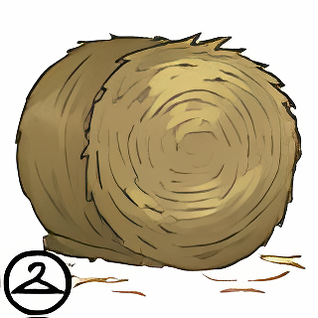 Shaking Bale of Hay