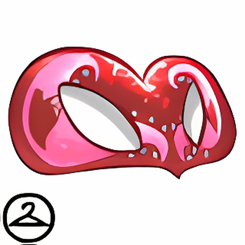 Pretty Red Valentine Mask